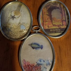 3 pc vintage picture frames